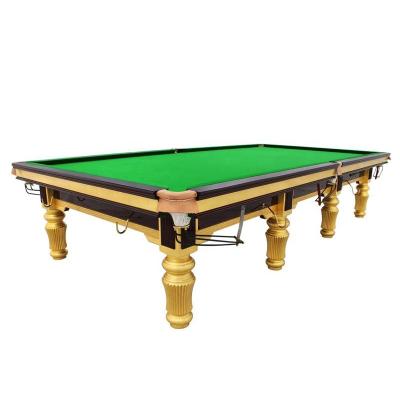 China 2021 hot sale international standard 12ft high quality real leather pocket cheap price billiard table with 6811 fabric for sale