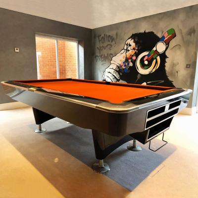 China Xingsheng 9ft Auto-return Balls System 8ft Rainbow Red Billiard Table Sale 9 Ball Blliard Pool Table 3 Cushion Billiards for sale