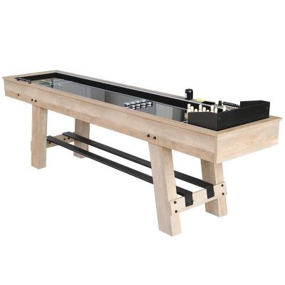 China Factory Price Standard 9ft 12ft 14ft Modern Style 16ft Portable Solid Wood Field Game For Home And Hotel Floor Shuffleboard Table for sale