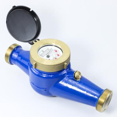 China Residential/Domestic Multi-jet Water Meter Dry Class B/Dn40/R160 with Brass Closing Ring and Brass Body Lightweight/HRI/High Sensitivity for sale