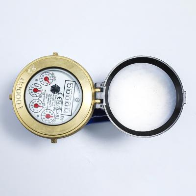 China Residential/Domestic Multi-jet Water Meter Dry Class B/R80 with Brass Closing Ring Vertical Installation/Low Pressure Loss for sale