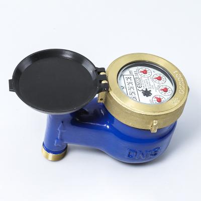 China Residential/Domestic Multi-jet Water Meter Dry Class B/R80 with Brass Closing Ring Vertical Installation/High Sensitivity for sale