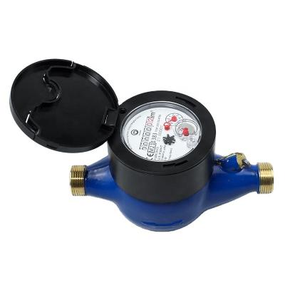 China Residential/Domestic Mechanical Residential Multi-jet Water Meter Dry Class B/R80/R100 With Plastic Closing Ring AMR/AMI HRI for sale