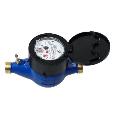 China Residential/Domestic Mechanical Multi-jet Water Meter Dry Class B R80 R100 With Plastic Closing Ring AMR&AMI for sale