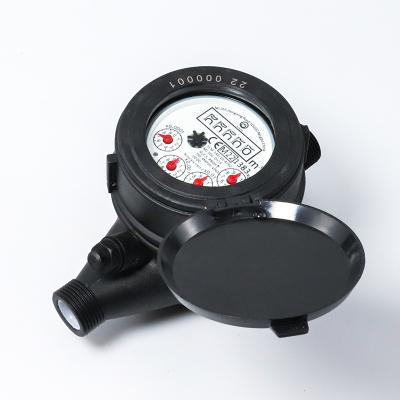 China Residential/Domestic Multi-jet Water Meter Class Dry Plastic Body B/R80/IP68 for sale