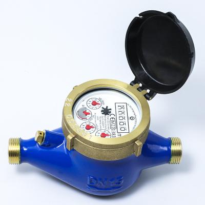 China Residential/Domestic Multi-jet Water Meter Dry Class C/R160 with Brass Closing Ring/High Sensitivity for sale