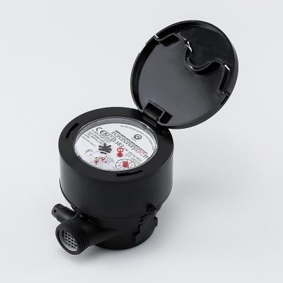 China Magnet Residential / Domestic Single-jet Water Meter Class C R160 Dry Plastic Plastic Can Check In for sale