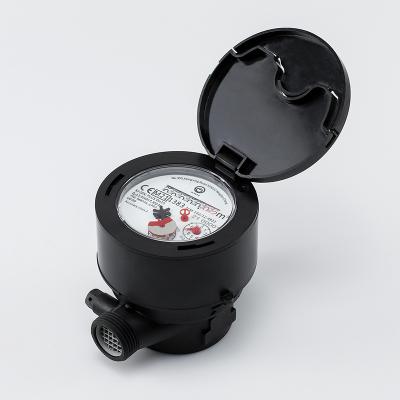 China Residential Single-Jet Water Meter Class C R160 Dry Plastic Composite Body With External Calibration Stainless Steel Damper HRI for sale