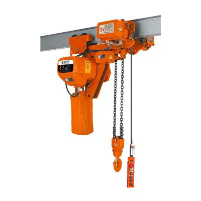 China Wholesale Low Headroom Construction Hoist Manufacturer Motorized Trolley Hoist 3 Ton 3 Ton 380v Electric Chain Hoist for sale