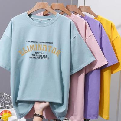 China 2022 Wholesale Cheap Short Sleeve Low Price Graphic Logo Random Pattern Delivery Casual Round Neck Designer Print Tee Women T-shirts for sale