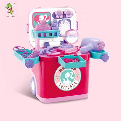 China Lightweight Children Play Toys Prepare Suitcase Toys Girl's Toy Cosmetic Birthday Gift For Girls for sale