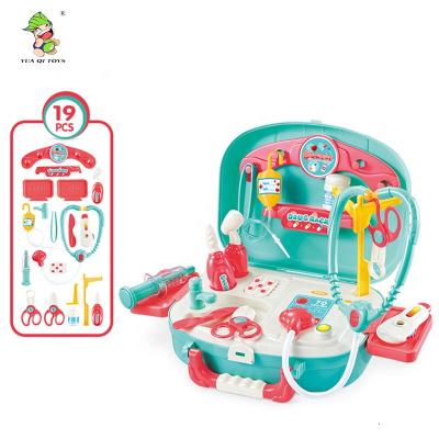 China ABS Mini Toy Doctor Medical Game Set Portable Doctor Suitcase Toys for sale