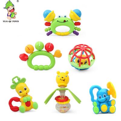 China Musical Toy Soft And Safe Colorful Teether Set Baby Bell Toys Jingle for sale