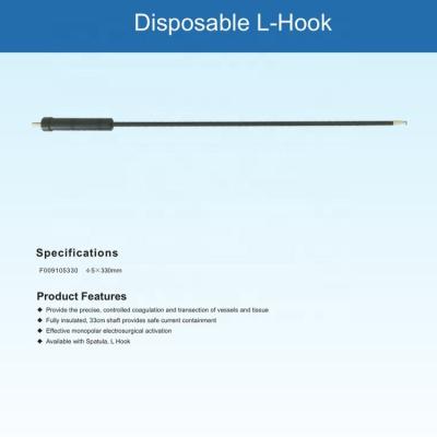 China Disposable Laparoscopic Instruments Disposable L Hook / Laparoscopic Electric Hook for sale