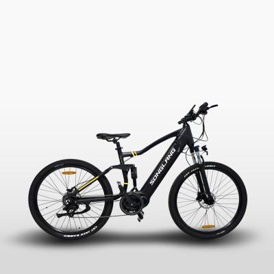 China Hot sale aluminum alloy e bike low suspension electric full mountain hill bike electric bicycle for sale