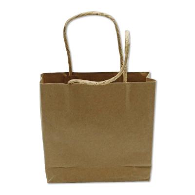 China Recyclable Machine Making Paper Bag With Logo Printing Brown With Handles For Bread Paper Bags for sale