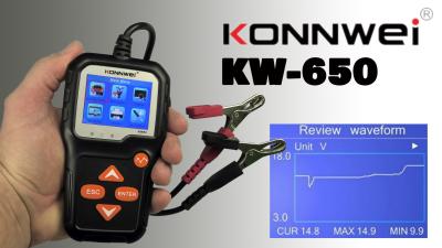 China KONNWEI KW650 Battery Tester 6V-12V Car Motorcycle Battery Tester for sale