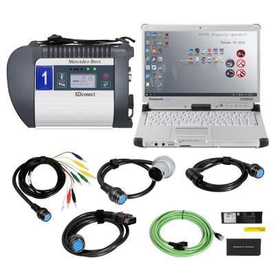 China V2024.10 MB SD Connect C4 DoIP Mercedes Star Diagnosis Tool Plus Panasonic CF C2 Laptop for sale