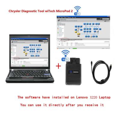 China WIFI Chrysler Diagnostic Tool WiTech MicroPod 2 With Lenovo T420 Laptop for sale