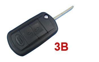 China Land Rover Remote Key Blanks, 3 Button Plastic Car Key Shell For Land Rover for sale