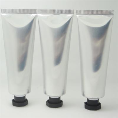 China 50ml Abl 50ml Cosmetic Silver Tube Glossy Empty Aluminum Plastic Laminate Tube 50g Laminate Tube for sale