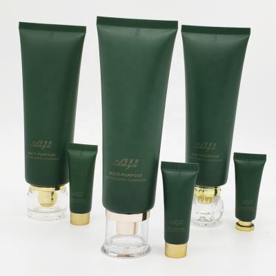 China Dark Green Matte Cosmetics Squeeze Tube Matte Lotion Tubes Factory Matte Squeeze Tubes for sale