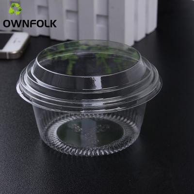 China New Custom OWNFOLK 2022 Disposable OEM Logo Printed Food Grade Transparent Paper Birthday Cake Box for sale