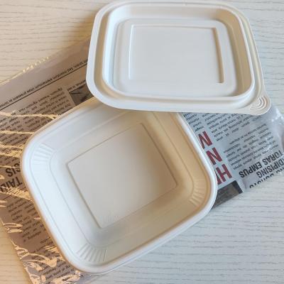 China Quadrate Biodegradable Biodegradable Eco-Environmental Disposable Paper Portable Office Pad Bowl for sale