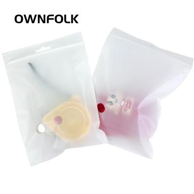 China OWNFOLK Disposable Biodegradable Apparel Garment T-shirt Packaging Large Bag Plastic Supplier Ziplock Zipper Pouch for sale