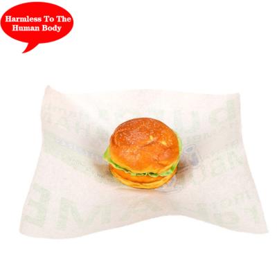 China OWNFOLK Disposable Wholesale Customized Printed, Food Grade Sandwich Hamburger Paper Wrapping Baking Paper for sale