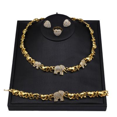 China Environmental friendly xoxo necklace set elephant jewelry set wholesale jewelry for sale