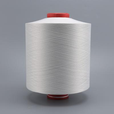 China Memory DTY 450D/96F Polyester Yarns Raw White SIM S Twist Yarn For Automated Knitting Machine Basic Flat Yarn for sale