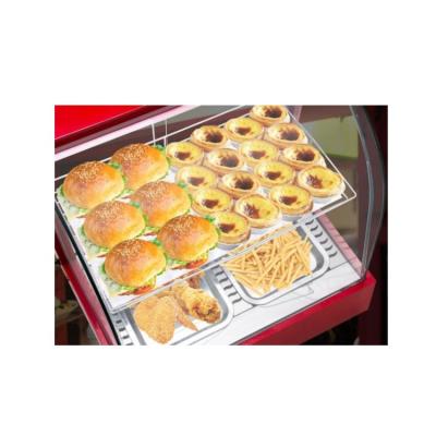 China Hamburger pie/fried chicken/eggs/hot supplying hot food box food heater container display food warmer buffet heated circulation of bread/pizza/fast food/kebab air/pie for sale