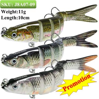 China High Strength Bionic Artificial Muskie Carp Pike Truscend OEM ODM Multi Segmented Swimbait Fishing Lure For Freshwater for sale