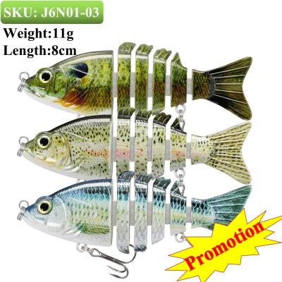 China Best Selling High Strength ABS Truscend Amazon Crankbait Hard Plastic Multi Segmented Swimbait Fishing Lures For Freshwater for sale