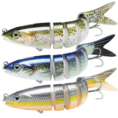 China Trout High Strength Bass Pike Maker Truscend Hard Plastic Segmented Swimbait Multi Joint Fishing Lure For Saltwater Freshwater for sale