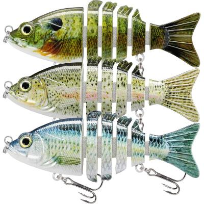 China High Strength Trout Pike Bass Crappie Dispensers Bionic Hard Plastic Truscend Swimbait Multi Attached Lures For Current for sale