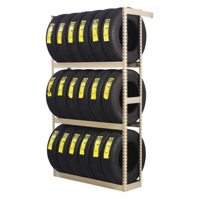 China Warehouse Tire Store Rack Storage Display Rack Semi Trailer Spare Tire Storage Rack Shelving for sale