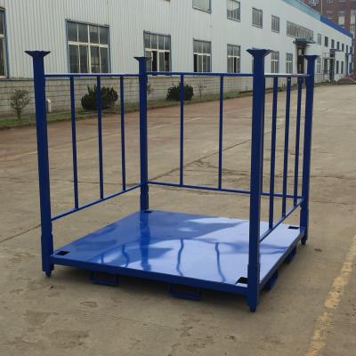 China Stackable Corrosion Protection Paper Box Storage Mail Pallet Rack With Side Frame And Steel Sheet for sale