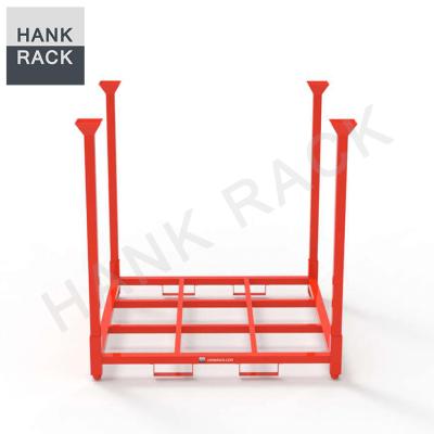 China Tire Storage Shanghai Ningbo China Factory Direct Heavy Duty Collapsible Stackable Stackable Rack Vinasse Stacking Rack for sale