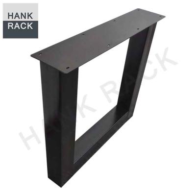 China Black Powder Coating Table Legs Designer Metal Table Legs For Bench Desk for sale