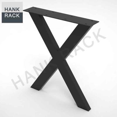 China Modern X Shape Wood Support Furniture Legs Powder Coating Metal Table Leg for sale