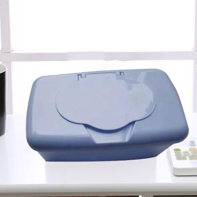 China Amazon Sustainable Hot Selling Reusable Wet Tissue Box Containers Fit Plastic Wet Tissue Box for sale