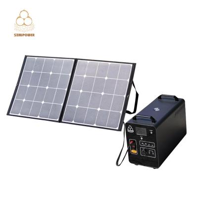 China SZMJPOWER Off-Grid 2000w LiFePO4 Battery 220v 110v Wireless Charging Portable Solar Power System for sale