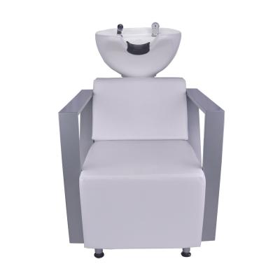 China Modern Barber Shop Furniture Set Chair Salon Chair Beauty Washing Barber Salon Furniture Shampoo Spa Bed for sale