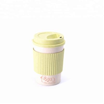 China Environmentally Sustainable 400ml Bamboo Fiber Bamboo Wheat Straw Cup Coffee Mug Powder for sale