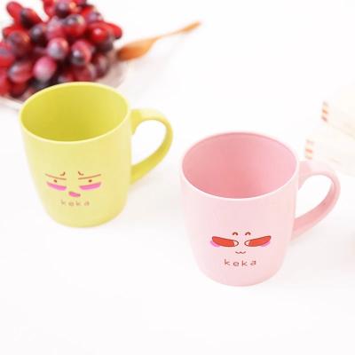 China Sustainable Natural Food Grade Biodegradable Plastic+PP Brief Gift Mug Coffee Drinkware Mug for sale