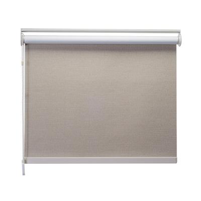 China Environmental Friendly Custom High Quality Blackout Warp Windows Manual Roller Blind Cloth With Track for sale