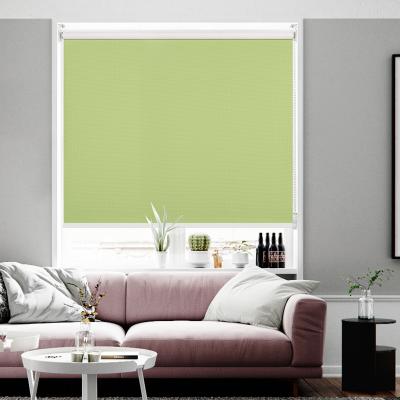 China British Lime Green Fabric Blackout Environmentally Friendly Bespoke Roller Shade for sale