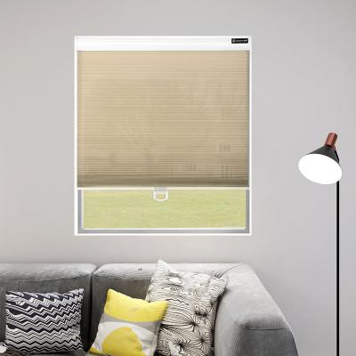 China Environmentally Friendly Cordless Bottom Up Cellular Honeycomb Shade Accessories Components Curtain Blinds for sale